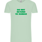 Do Not Return to Sender Design - Comfort Unisex T-Shirt_ICE GREEN_front