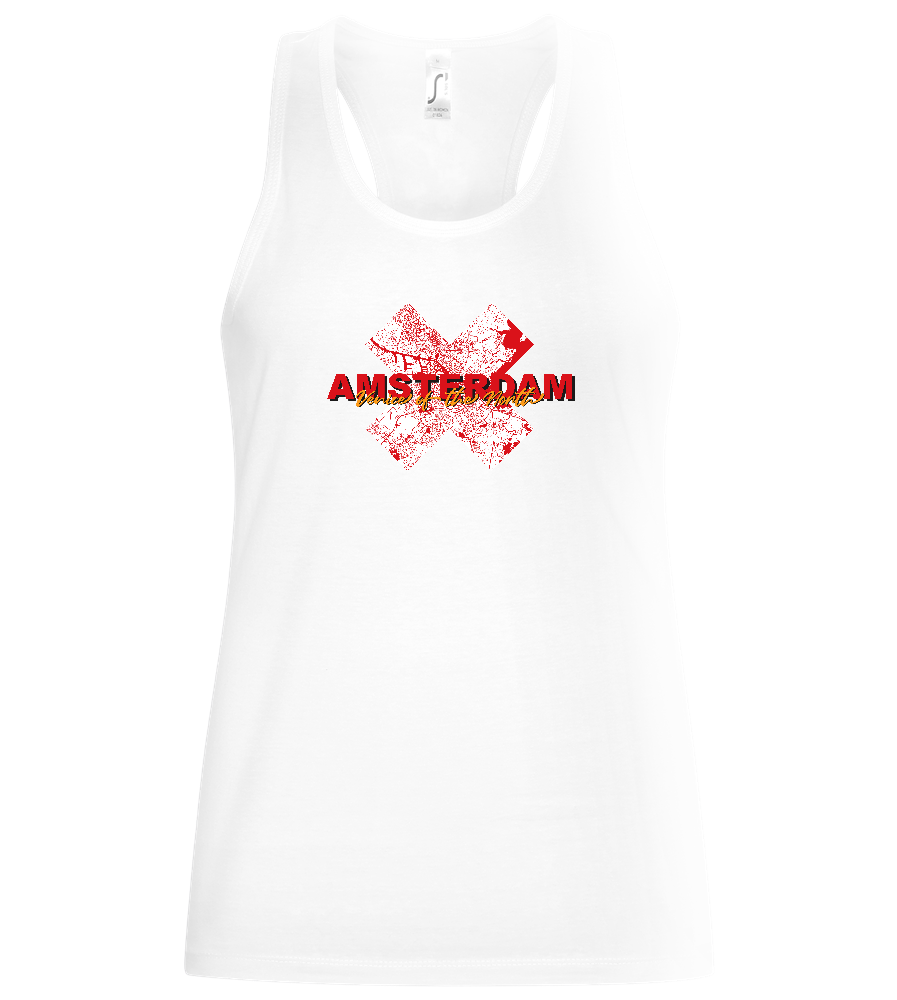 Venice of the North Design - Basic women's tank top_WHITE_front