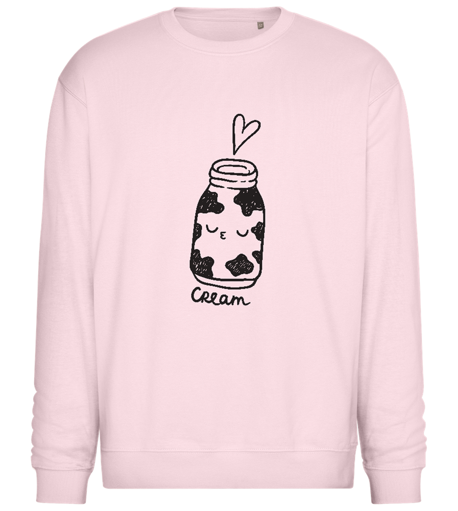 Cute Cream Design - Comfort Essential Unisex Sweater_LIGHT PEACH ROSE_front