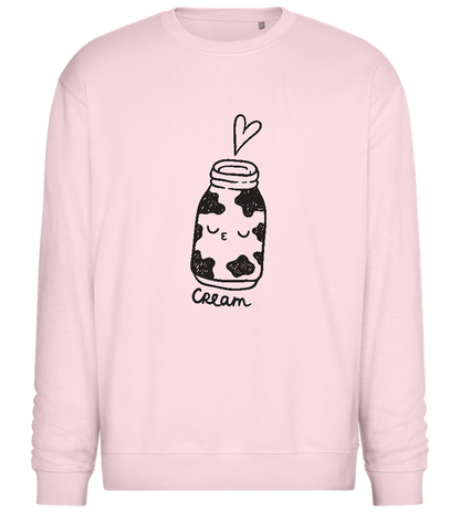 Cute Cream Design - Comfort Essential Unisex Sweater_LIGHT PEACH ROSE_front