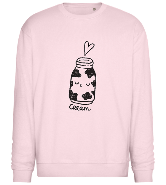 Cute Cream Design - Comfort Essential Unisex Sweater_LIGHT PEACH ROSE_front