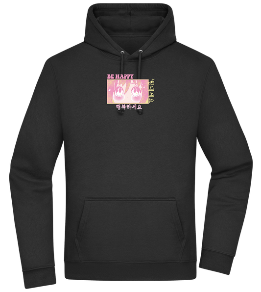 Be Happy Design - Premium Essential Unisex Hoodie_BLACK_front