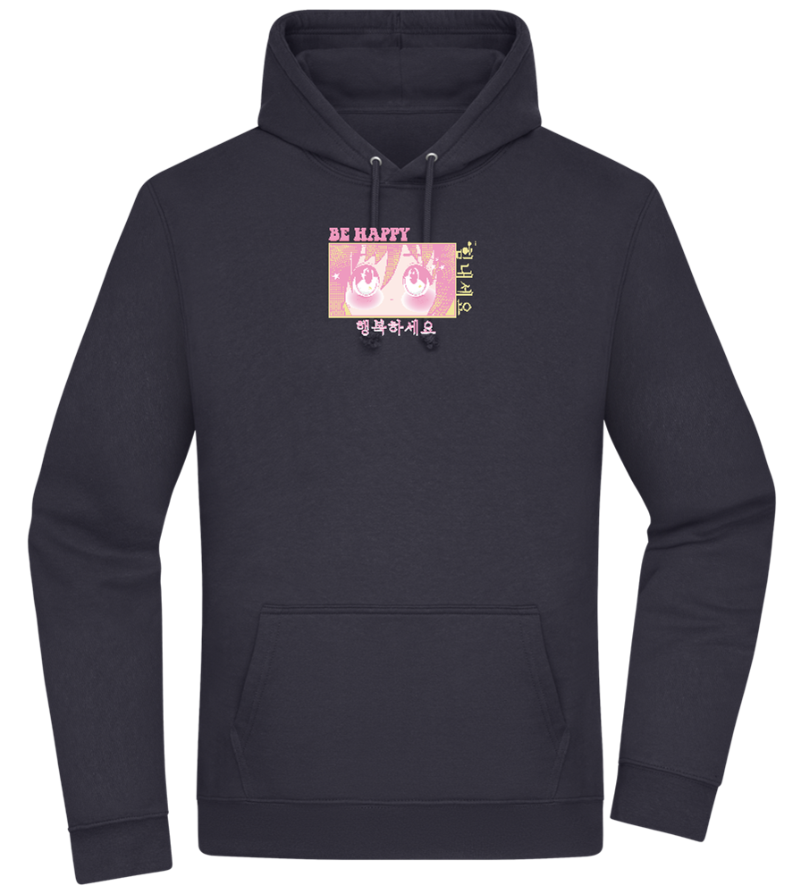 Be Happy Design - Premium Essential Unisex Hoodie_FRENCH NAVY_front