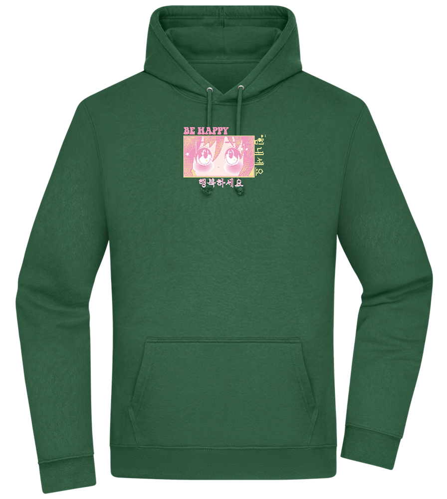 Be Happy Design - Premium Essential Unisex Hoodie_GREEN BOTTLE_front