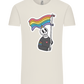Rainbow Flag Skull Design - Comfort Unisex T-Shirt_ECRU_front
