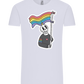 Rainbow Flag Skull Design - Comfort Unisex T-Shirt_LILAK_front