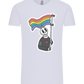 Rainbow Flag Skull Design - Comfort Unisex T-Shirt_LILAK_front