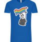 Rainbow Flag Skull Design - Comfort Unisex T-Shirt_ROYAL_front