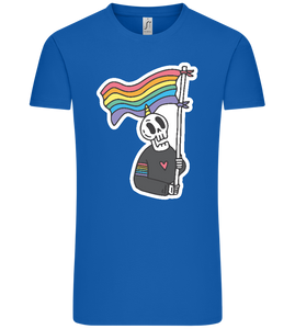 Rainbow Flag Skull Design - Comfort Unisex T-Shirt