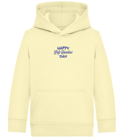 Happy Left Handers Day Design - Comfort Kids Hoodie_AMARELO CLARO_front