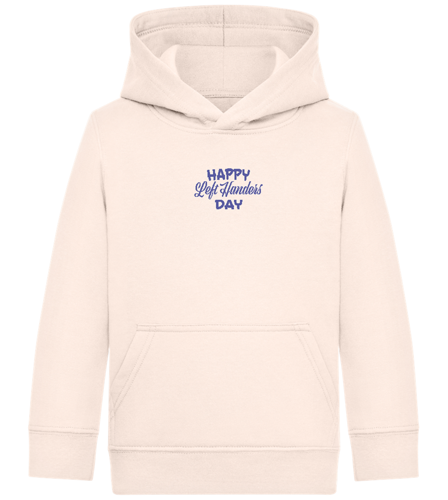 Happy Left Handers Day Design - Comfort Kids Hoodie_LIGHT PEACH ROSE_front