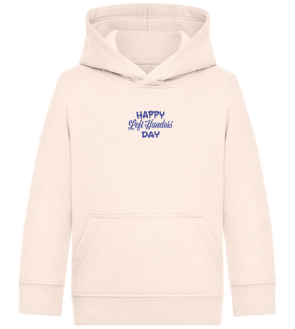 Happy Left Handers Day Design - Comfort Kids Hoodie_LIGHT PEACH ROSE_front