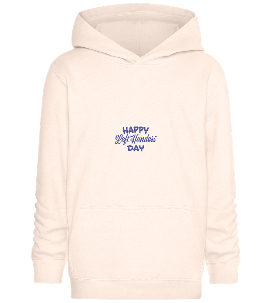 Happy Left Handers Day Design - Comfort Kids Hoodie_LIGHT PEACH ROSE_front