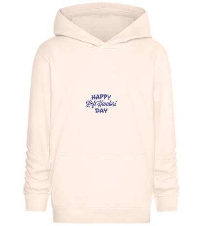 Happy Left Handers Day Design - Comfort Kids Hoodie_LIGHT PEACH ROSE_front