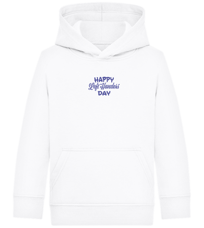 Happy Left Handers Day Design - Comfort Kids Hoodie_WHITE_front