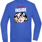 Dead Inside Skull Design - Comfort Essential Unisex Sweater_ROYAL_front