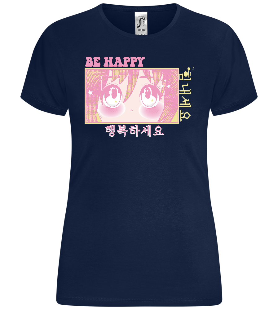 Chibi Eyes Design - Comfort women's t-shirt_MARINE_front