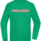 Good Vibes Rainbow Design - Comfort Essential Unisex Sweater_MEADOW GREEN_front