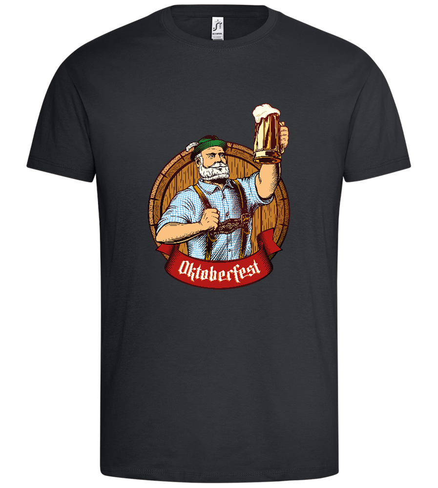 Oktoberfest Man Design - Premium men's t-shirt_DARK GRAY_front