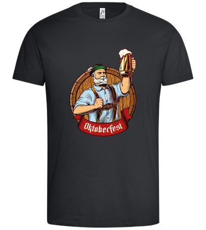 Oktoberfest Man Design - Premium men's t-shirt_DARK GRAY_front