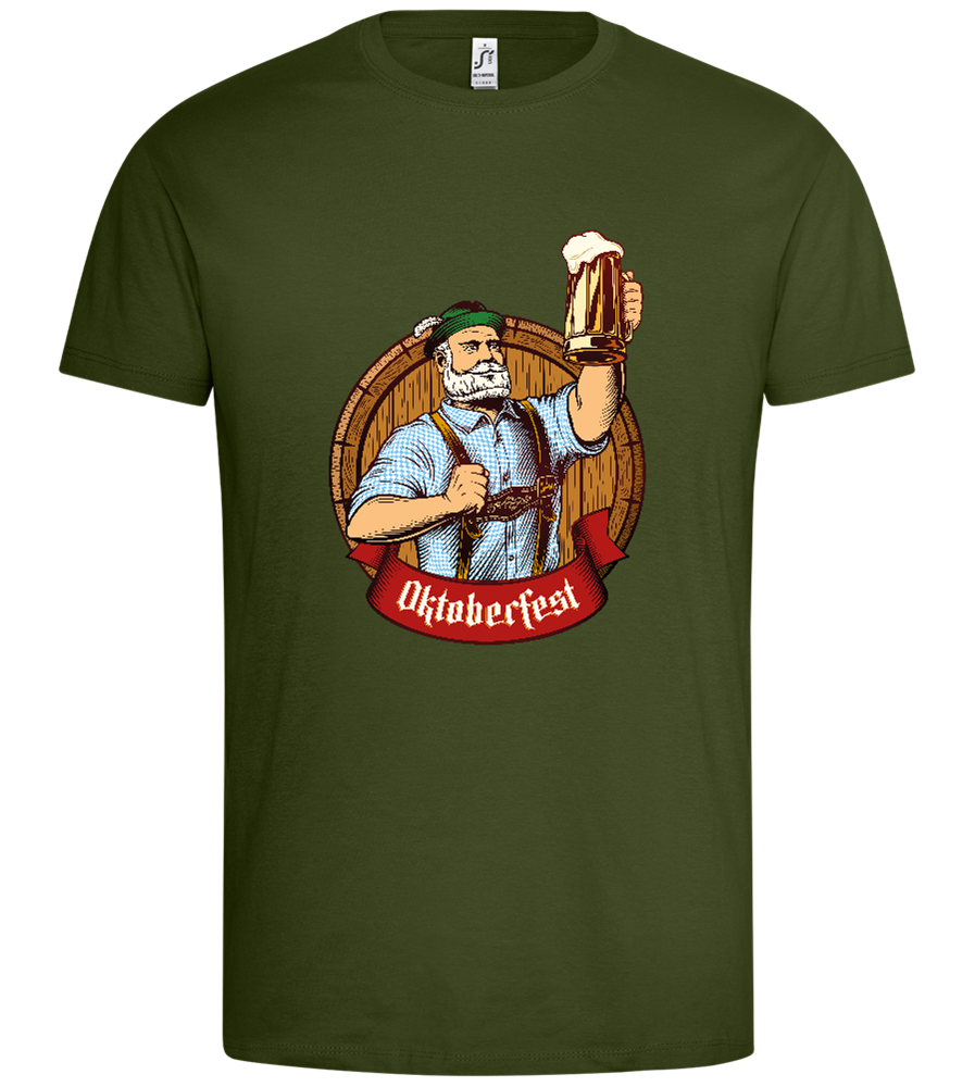 Oktoberfest Man Design - Premium men's t-shirt_DARK KHAKI_front