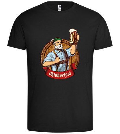 Oktoberfest Man Design - Premium men's t-shirt_DEEP BLACK_front