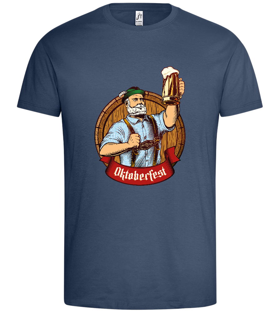 Oktoberfest Man Design - Premium men's t-shirt_DENIM_front