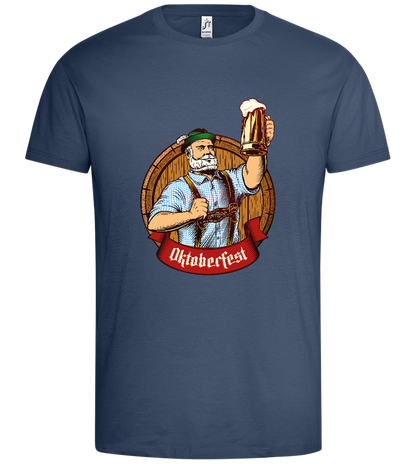 Oktoberfest Man Design - Premium men's t-shirt_DENIM_front