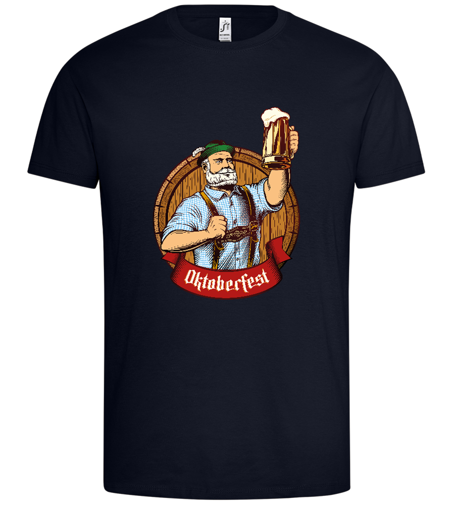 Oktoberfest Man Design - Premium men's t-shirt_FRENCH NAVY_front