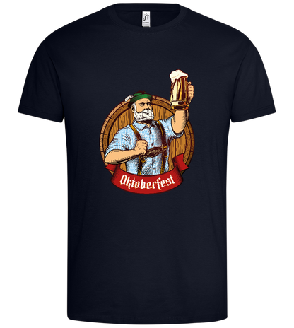 Oktoberfest Man Design - Premium men's t-shirt_FRENCH NAVY_front