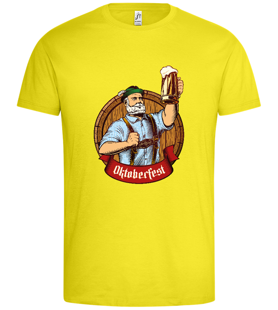 Oktoberfest Man Design - Premium men's t-shirt_LEMON_front