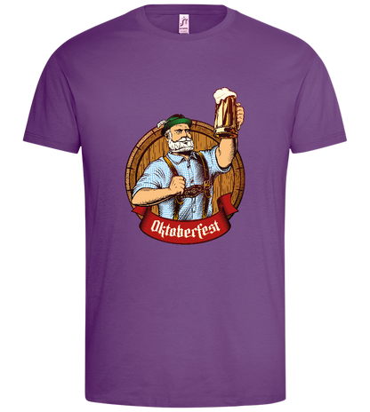 Oktoberfest Man Design - Premium men's t-shirt_LIGHT PURPLE_front