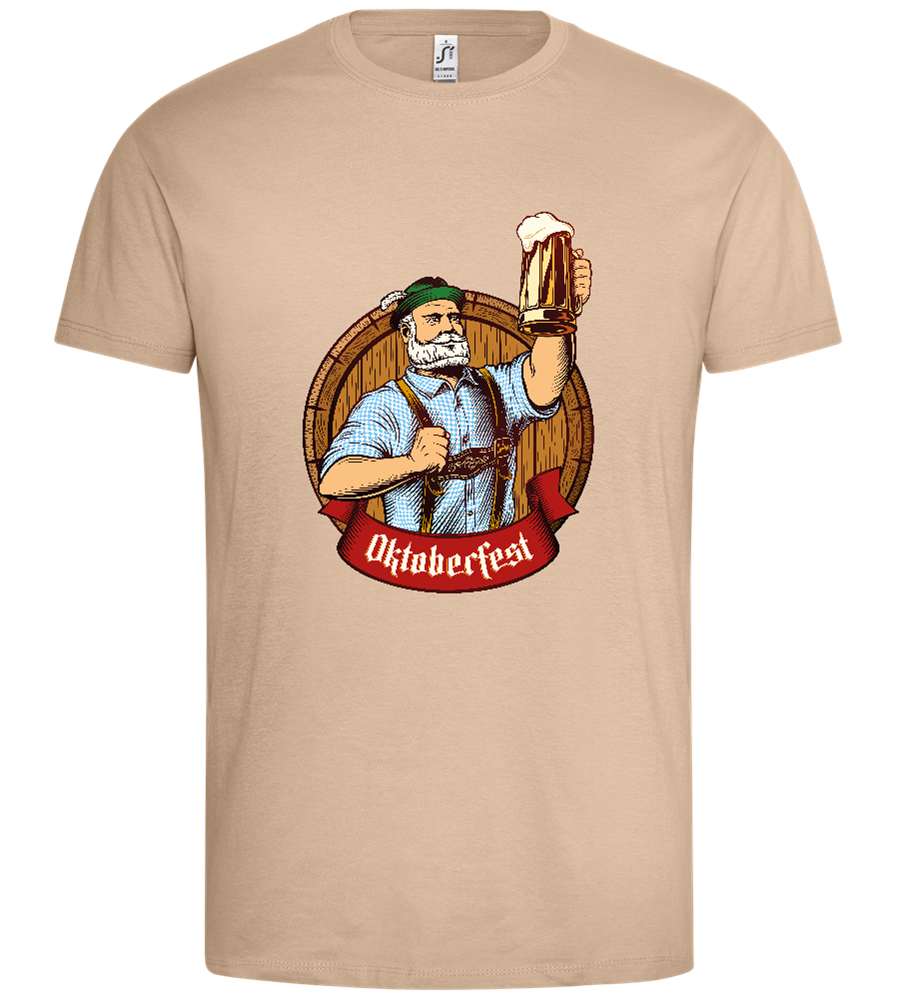 Oktoberfest Man Design - Premium men's t-shirt_SAND_front