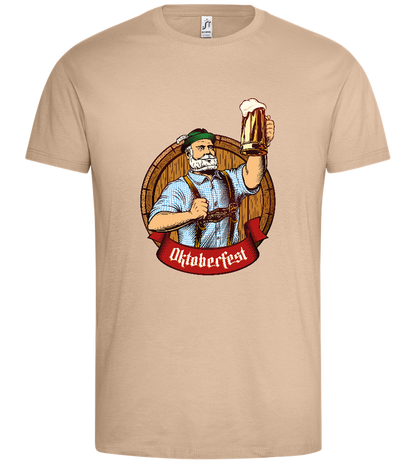 Oktoberfest Man Design - Premium men's t-shirt_SAND_front