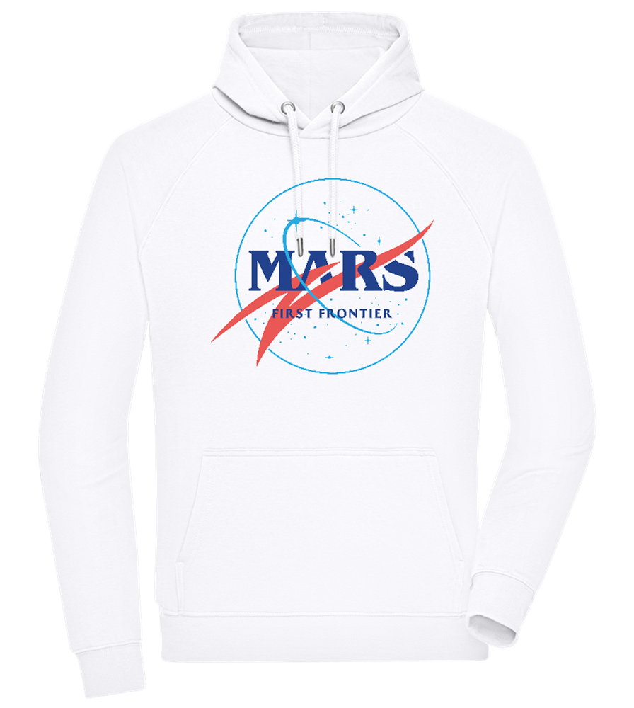 Mars First Frontier Design - Comfort unisex hoodie_WHITE_front