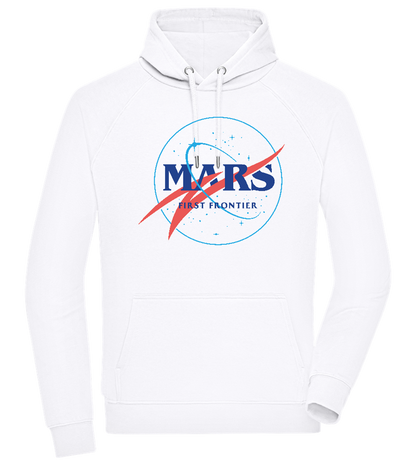 Mars First Frontier Design - Comfort unisex hoodie_WHITE_front