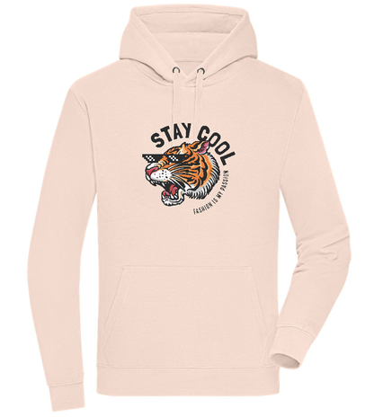Stay Cool Tiger Design - Premium unisex hoodie_LIGHT PEACH ROSE_front