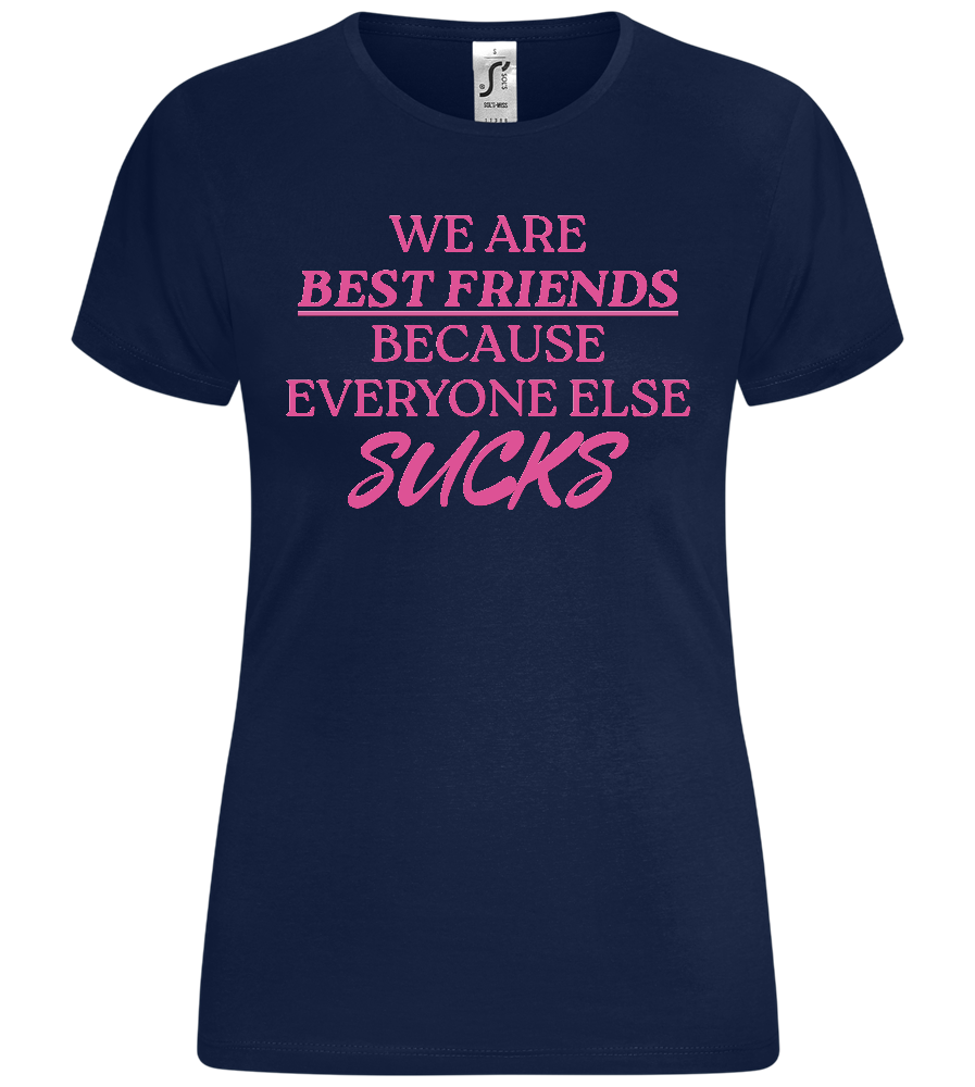 True Friends Design - Comfort women's t-shirt_MARINE_front