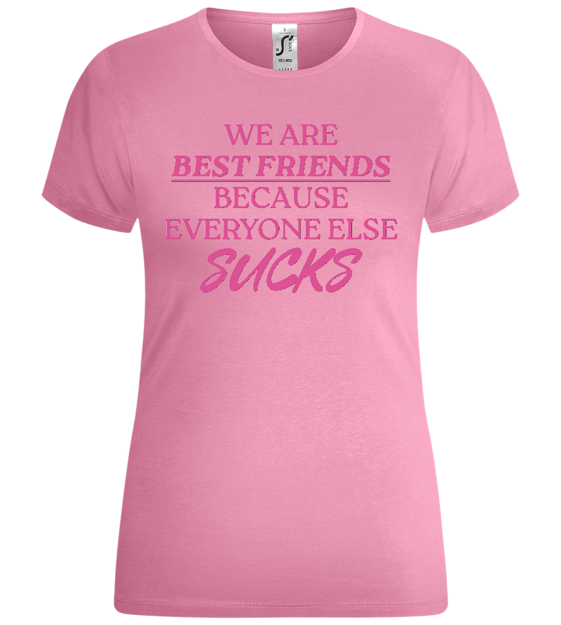 True Friends Design - Comfort women's t-shirt_PINK ORCHID_front