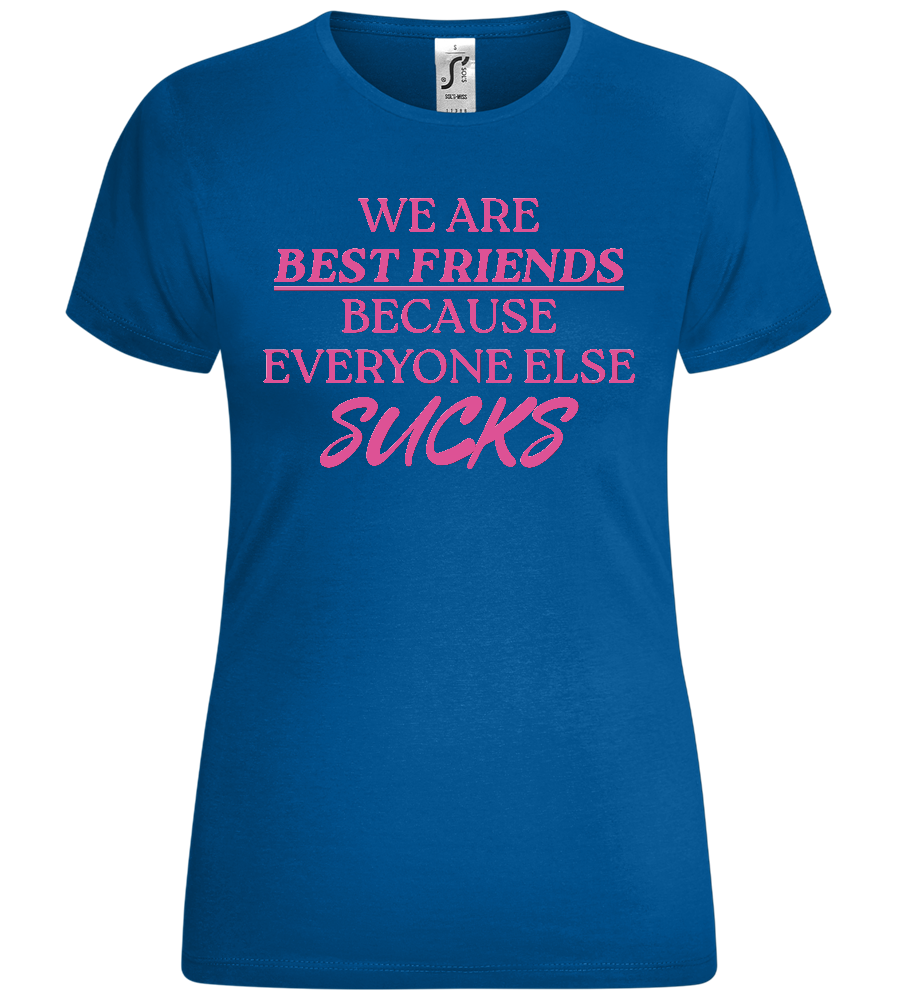 True Friends Design - Comfort women's t-shirt_ROYAL_front