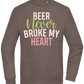 Never Broke My Heart Design - Comfort Essential Unisex Sweater_CHARCOAL CHIN_front