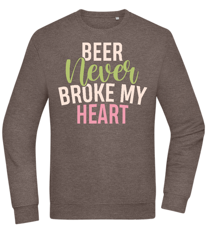 Never Broke My Heart Design - Comfort Essential Unisex Sweater_CHARCOAL CHIN_front