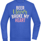 Never Broke My Heart Design - Comfort Essential Unisex Sweater_ROYAL_front