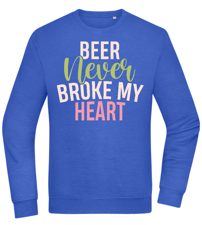 Never Broke My Heart Design - Comfort Essential Unisex Sweater_ROYAL_front