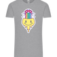 Rainbow Mushroom Smiley Design - Comfort Unisex T-Shirt_ORION GREY_front