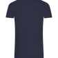 Rainbow Mushroom Smiley Design - Comfort Unisex T-Shirt_FRENCH NAVY_back