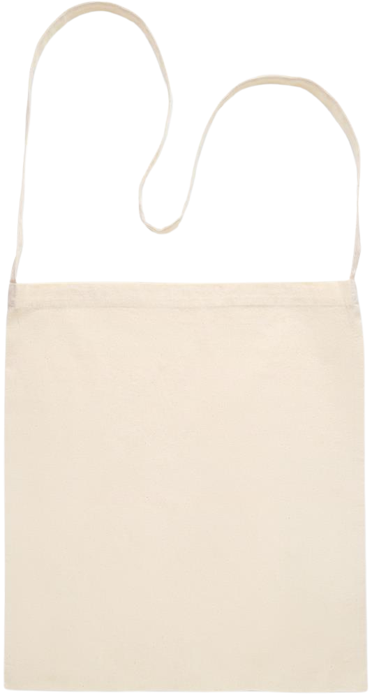 Essential cross shoulder cotton shopping bag_BEIGE_front