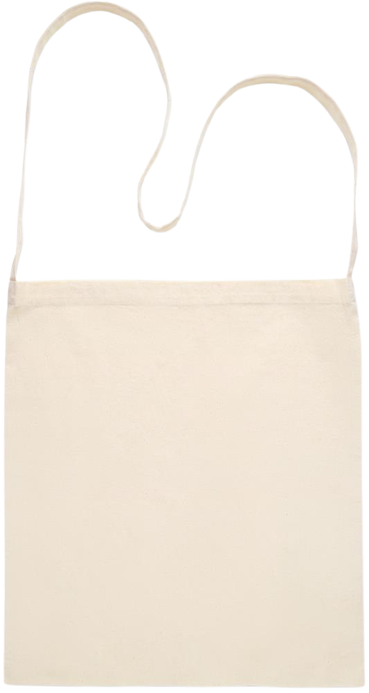 Essential cross shoulder cotton tote bag_BEIGE_front