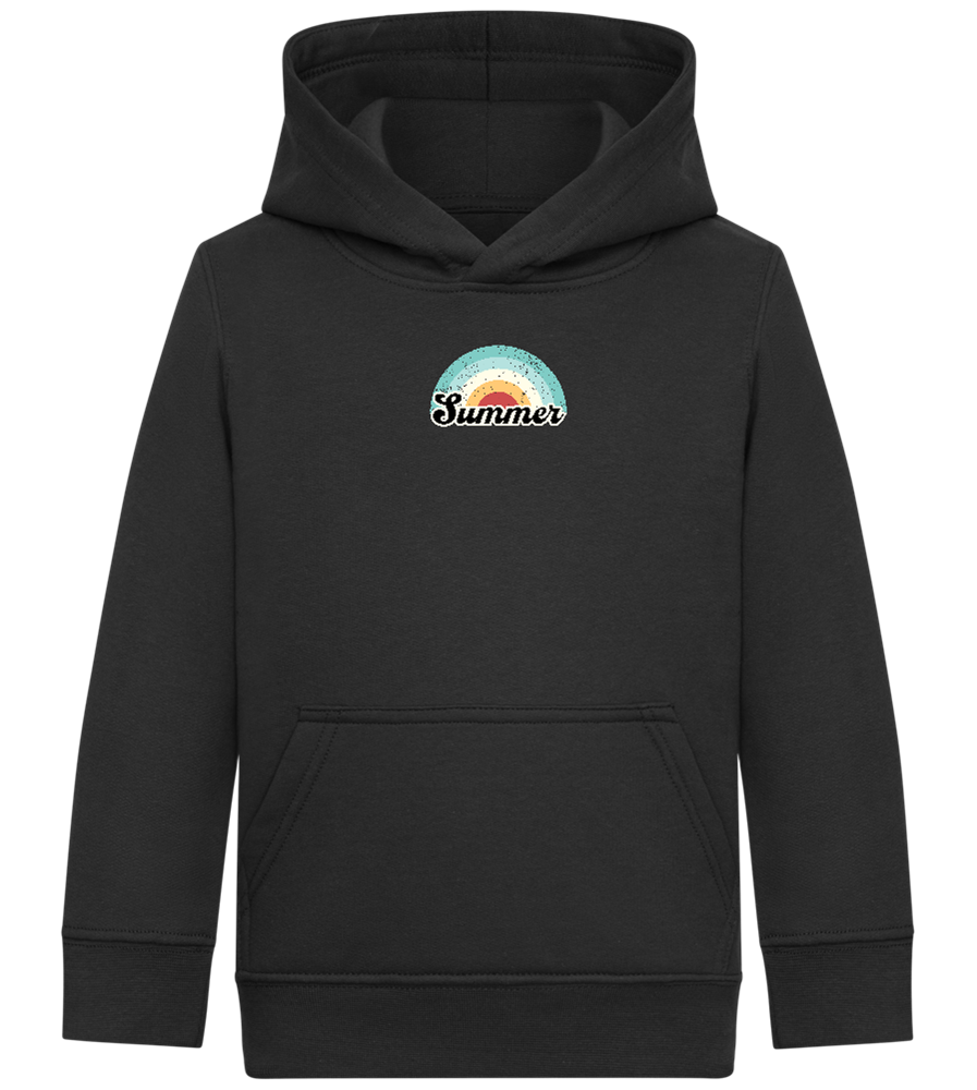 Summer Rainbow Design - Comfort Kids Hoodie_BLACK_front