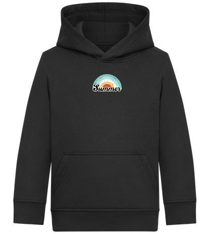 Summer Rainbow Design - Comfort Kids Hoodie_BLACK_front